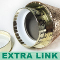 China fornecedores de luxo personalizado logotipo papelão Bling Circular Cone Watch embalagem caixa redonda com esponja